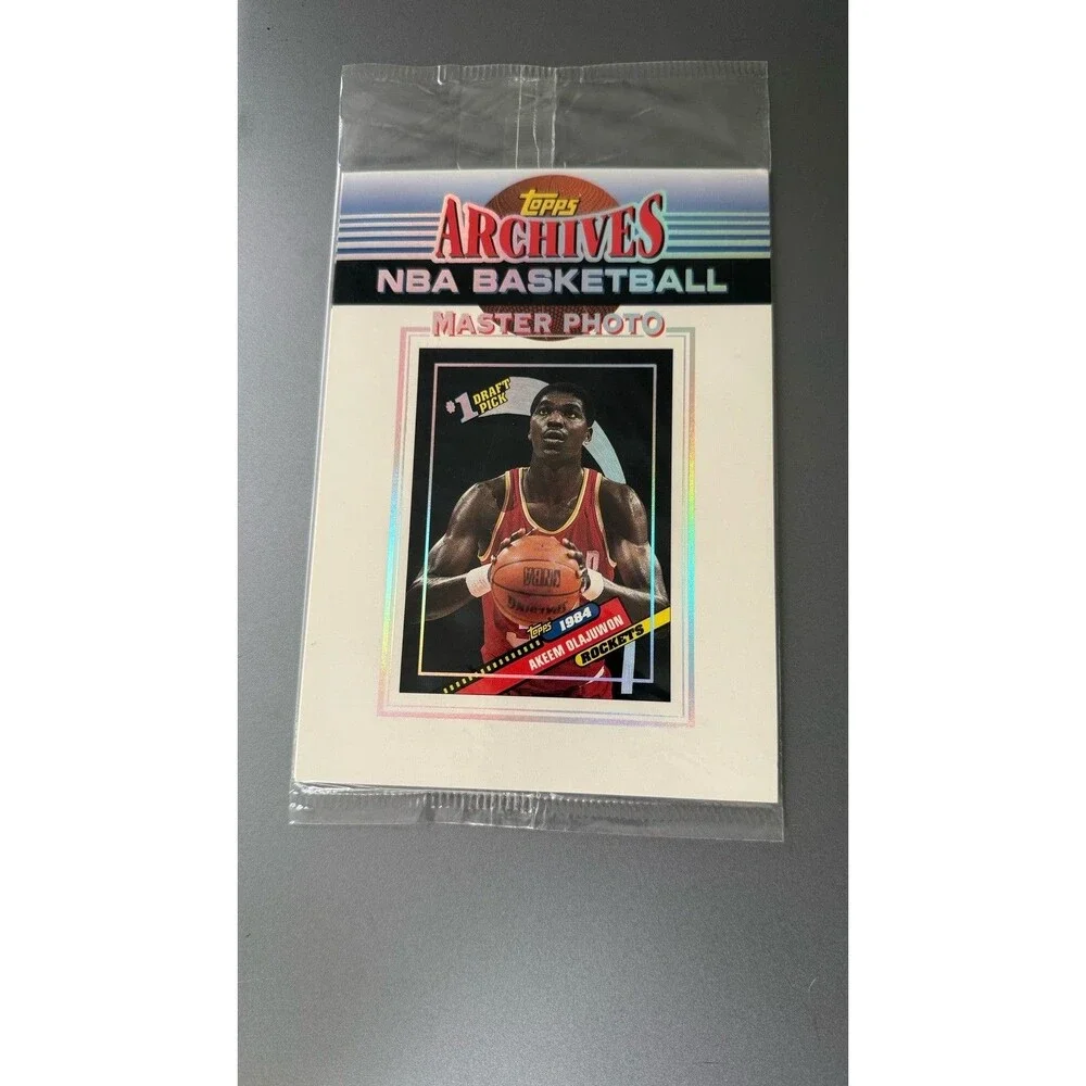 1993 Topps Archives NBA Basketball Master Photo Hakeem Olajuwon Sealed Pack Box